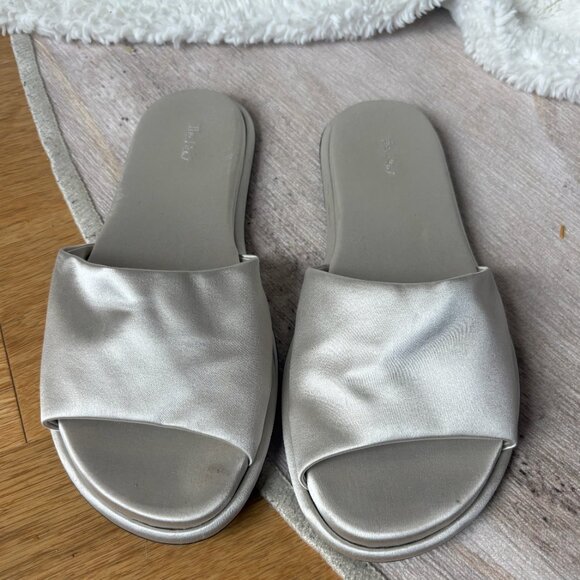 The Row Satin Slides 361/2 (6.5) (Great Condition) - Picture 1 of 3
